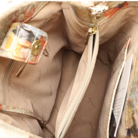 Brahmin Amelia Two-Way Bucket Bag in Oasis Melbourne Croc Embossed Leather - Picture 5 of 9